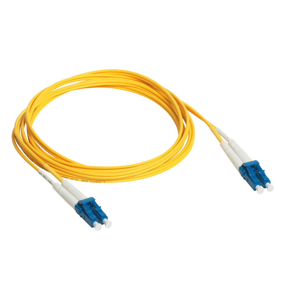 Оптоволоконний шнур OS2 - одномодовий - LC/LC - 0,5 м - жовтий