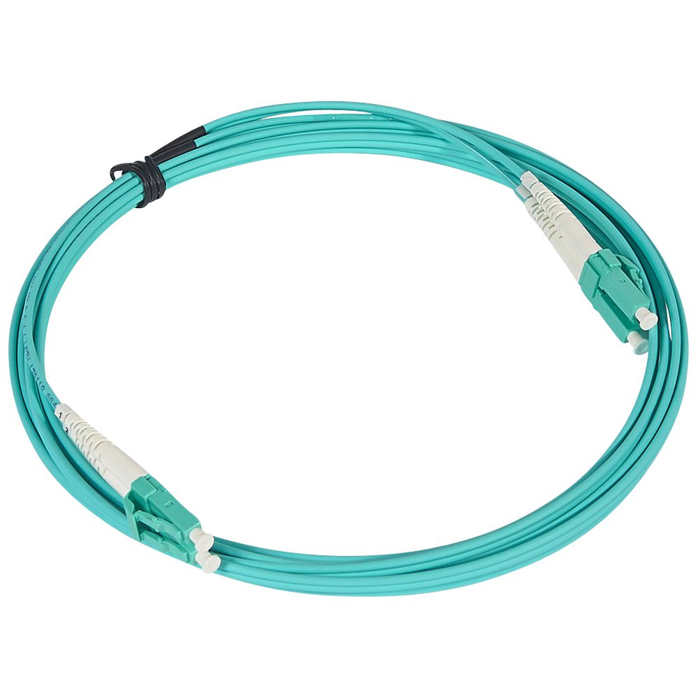 Оптоволоконний шнур OM4 - багатомодовий - LC/LC - 3 м - колір морської хвилі