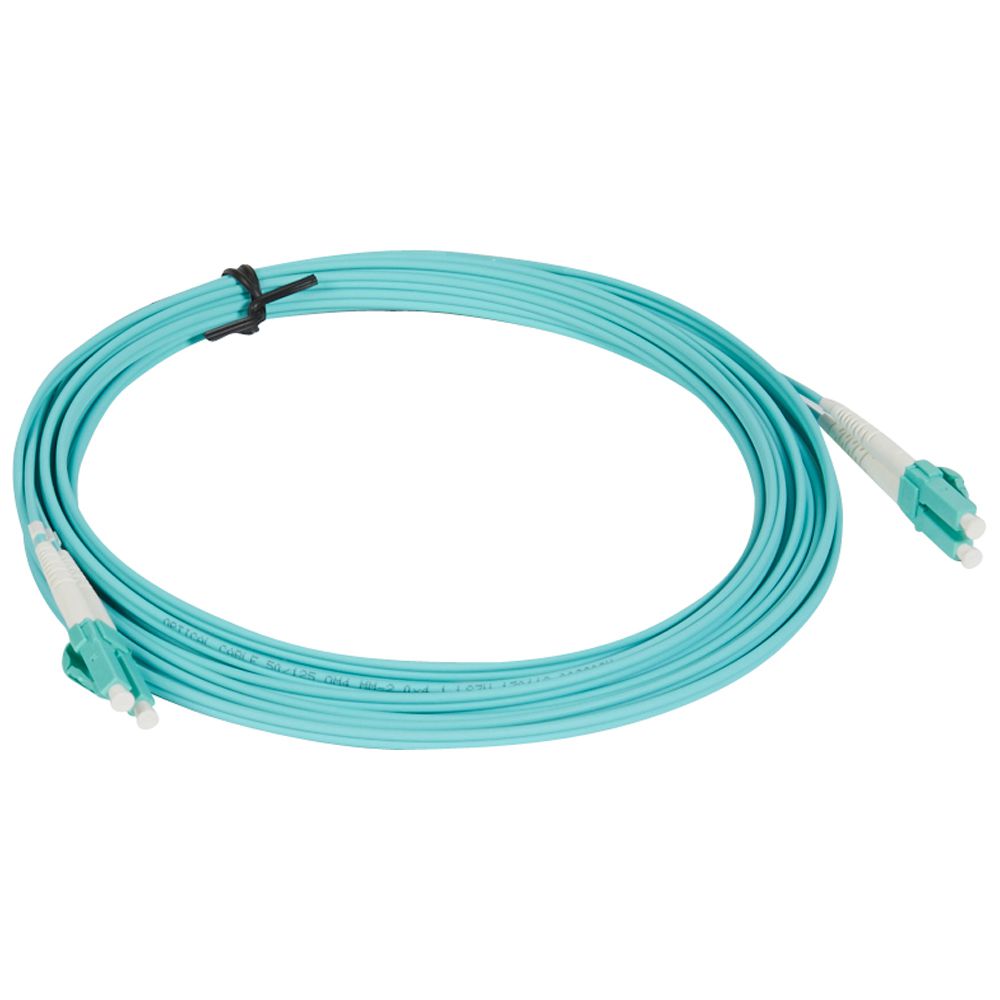 Оптоволоконний шнур OM4 - багатомодовий - LC/LC - 5 м - колір морської хвилі