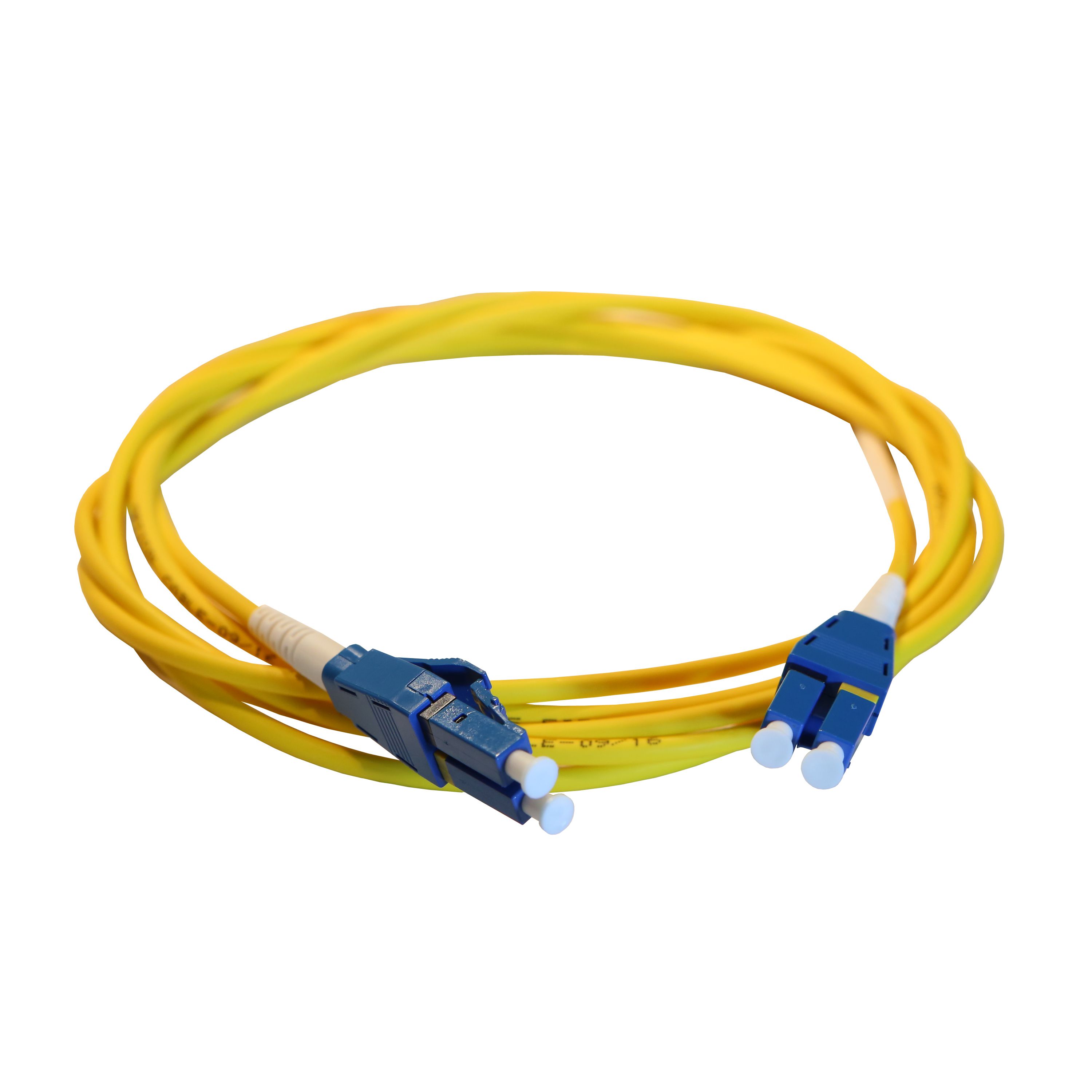 Оптоволоконний шнур OS2 - одномодовий - LC/LC - реверсивна полярність - 1 м - жовтий